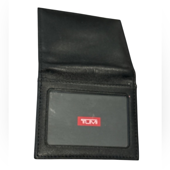 TUMI Black Leather ID Card Holder - Picture 2 of 4